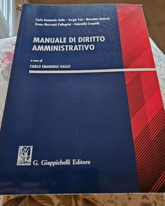 Manuale di diritto amministrativo