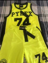 canotta e pantaloncino basket pyrex tg M