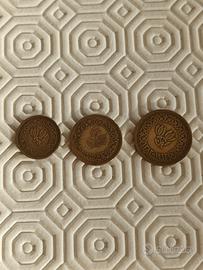 Yemen lotto tre monete da 2, 1 e 1/2 Buqsha 1963