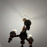 lampadario, specchio, abat-jour, mensola bagno