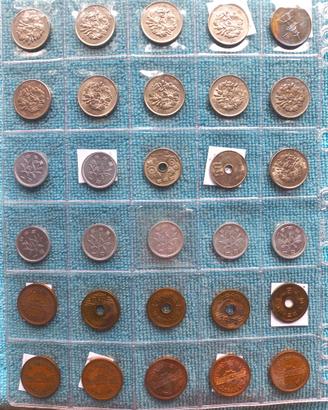 MONETE SOL LEVANTE + FOGLIO RACCOGLITORE