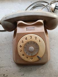 Telefono Vintage beige -Modello da collezione.