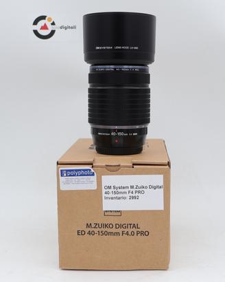 OM System 40-150 f4 PRO Polyphoto Pari al nuovo