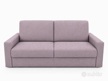 Divano Letto 3 Posti con Materasso – Lilla Polvere