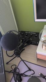 microfono + mixer (NO SPEDIZIONE)