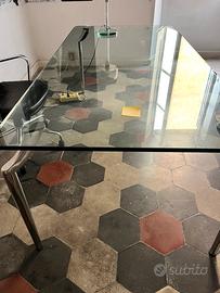 Tavolo in vetro rettangolare 200x100 Alivar