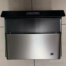 Cassetta porta pubblicità in acciaio inox c tetto