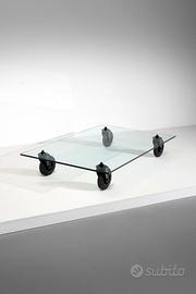 TAVOLO FONTANA ARTE.   TAVOLO CON RUOTE