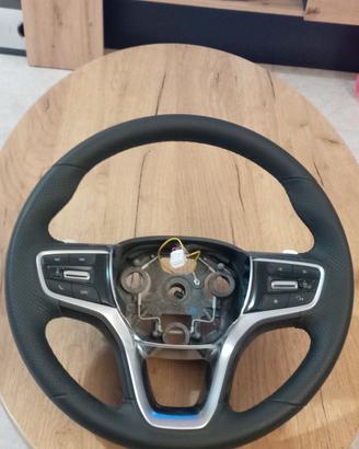 Volante in pelle con pallete 