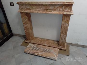 Cornice camino marmo rosa