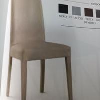 sedia modello Denver in ecopelle o tessuto