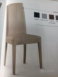 sedia modello Denver in ecopelle o tessuto