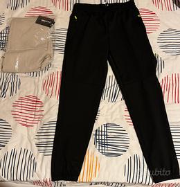 Pantaloni neri e beige