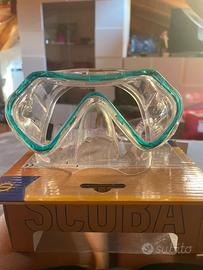 Maschera snorkeling-subacquea-apnea tempered glass
