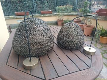 Lampadari Gemelli metallici perfetto stato 