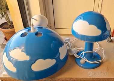SKOJIG Lampadario Blu & Bianco Nuvole
