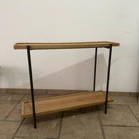 Mobiletto in legno e ferro
