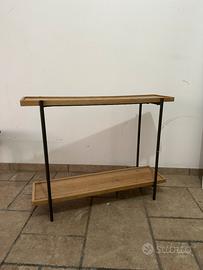 Mobiletto in legno e ferro