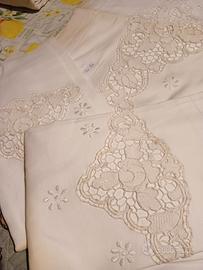 lenzuolo matrimoniale con federe lino