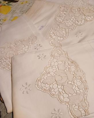 lenzuolo matrimoniale con federe lino
