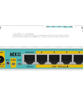 Mikrotik  router cablato Bianco  RB750UPr2 hEX PoE