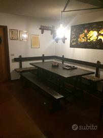 Set da taverna tavolo piu panche