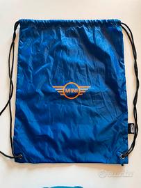 Mini Cooper borsa sacca palestra gymsack blu