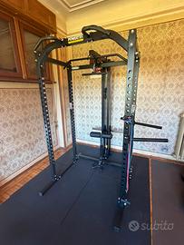 Rack Powertec Strength + Lat Machine/pulley dip