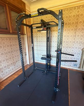 Rack Powertec Strength + Lat Machine/pulley dip