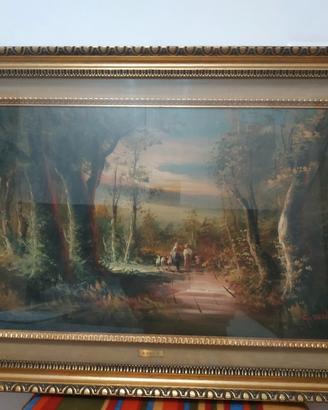 grande quadro bosco foresta opera Girardi 