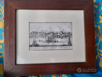 Stampa antica della Città  di Piombino