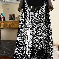 Vestito Animalier, bianco e nero Giorgia & Johns