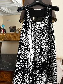 Vestito Animalier, bianco e nero Giorgia & Johns