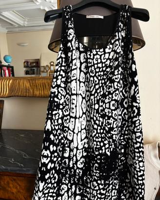 Vestito Animalier, bianco e nero Giorgia & Johns