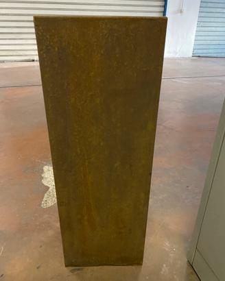 Vaso in corten cm 28x28 altezza cm80