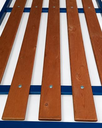 Rete Letto Singolo 190×80  Ultra-Resistente Blu 