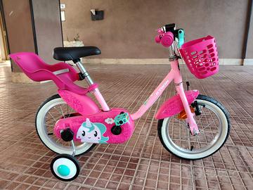 bicicletta bambina 14" adatta ai  3 / 5 anni