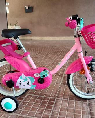 bicicletta bambina 14" adatta ai  3 / 5 anni