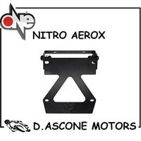 PORTATARGA NERO PER MBK NITRO YAMAHA AEROX