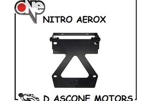 PORTATARGA NERO PER MBK NITRO YAMAHA AEROX