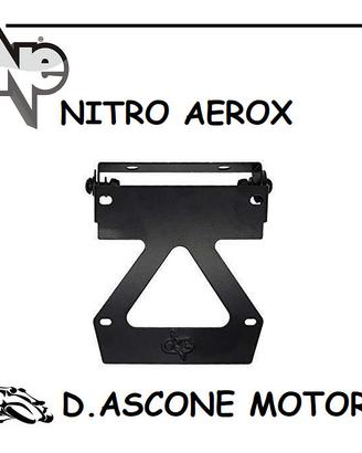 PORTATARGA NERO PER MBK NITRO YAMAHA AEROX