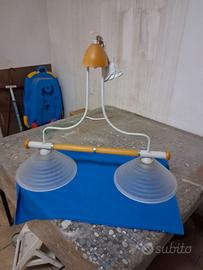 Lampadario due luci.