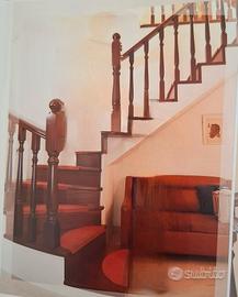 scala completa in legno di mogano per interni