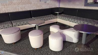 Poltrone ignifughe e pouff per discoteche albergh