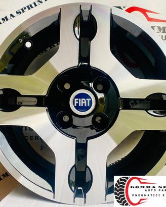 4 CERCHI IN LEGA ORIGINALI RAGGIO 14 FIAT PANDA