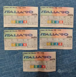 biglietti mondiale Italia 1990 ( Roma )