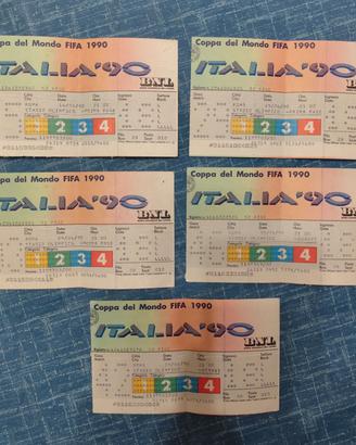 biglietti mondiale Italia 1990 ( Roma )
