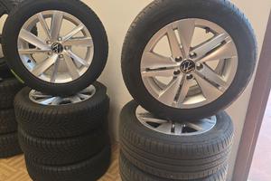 CERCHI + GOMME 16" 205 55 R16 ESTIVE INVERNALI 