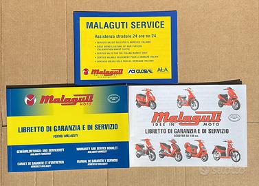 Libretto service Malaguti F10, F12, ecc nuovo
