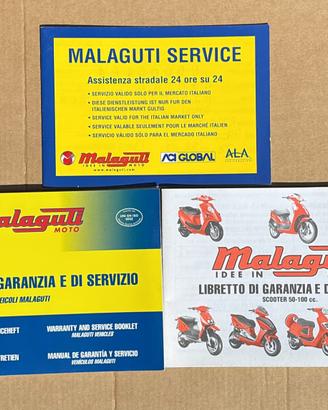 Libretto service Malaguti F10, F12, ecc nuovo